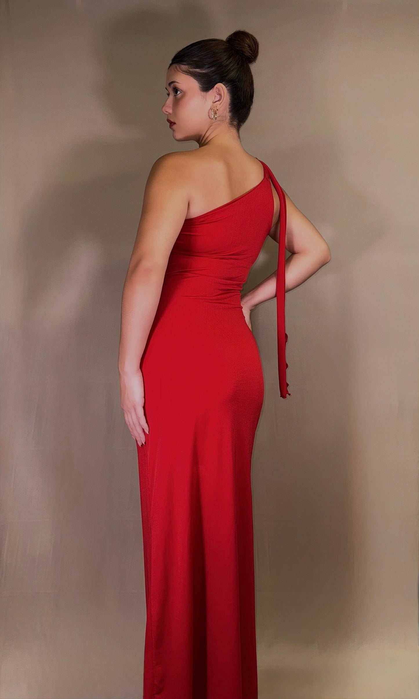 LUNA one shoulder dress