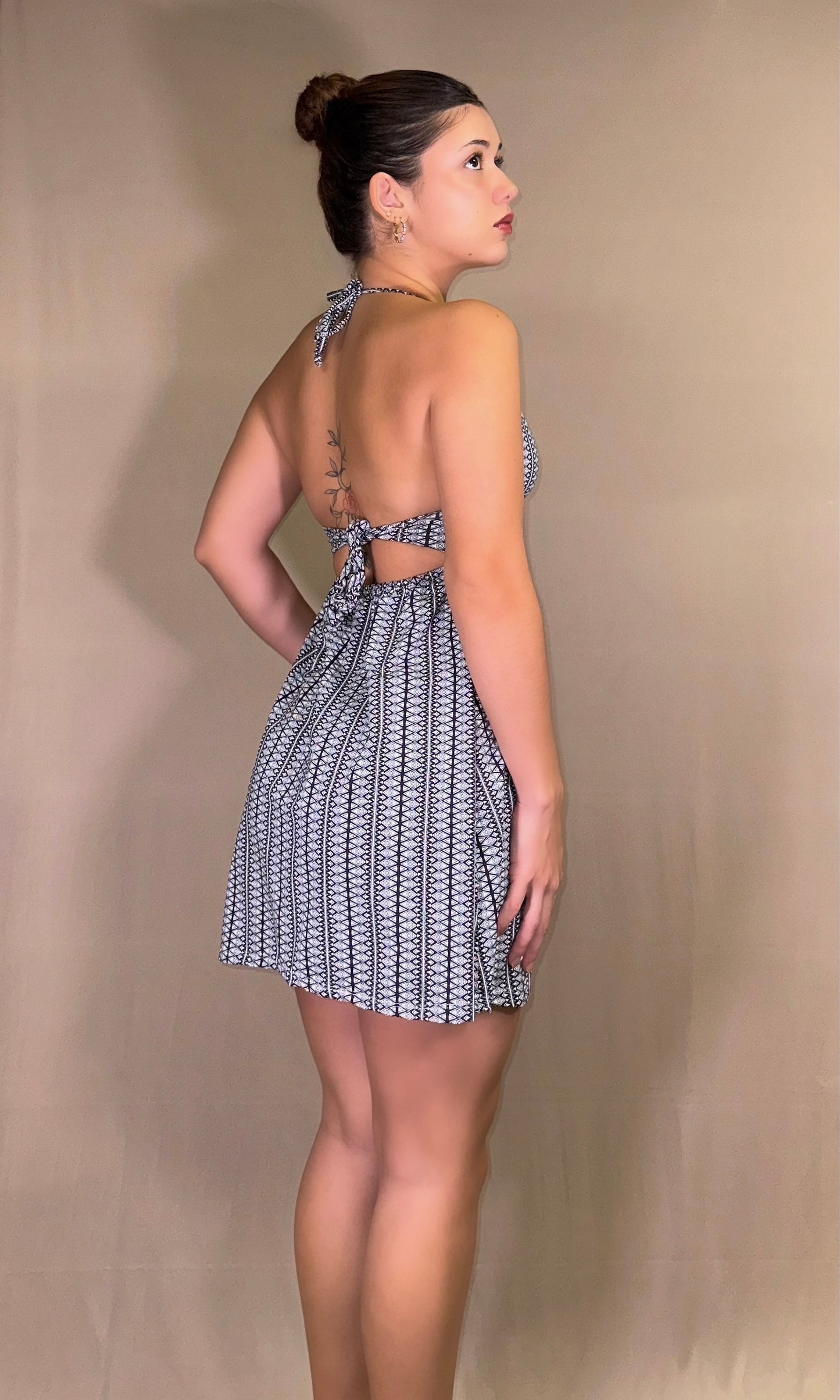 Vestido corto halter SOL