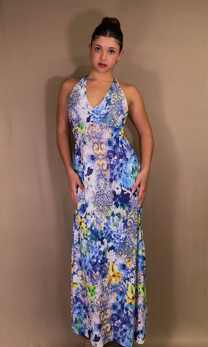 GIRASOL long halter dress