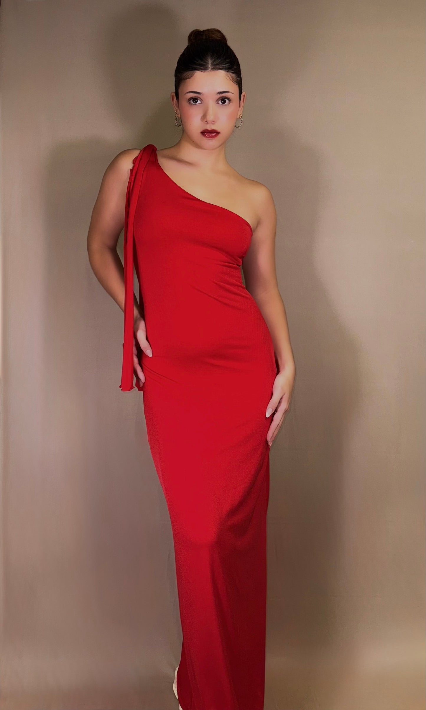 LUNA one shoulder dress