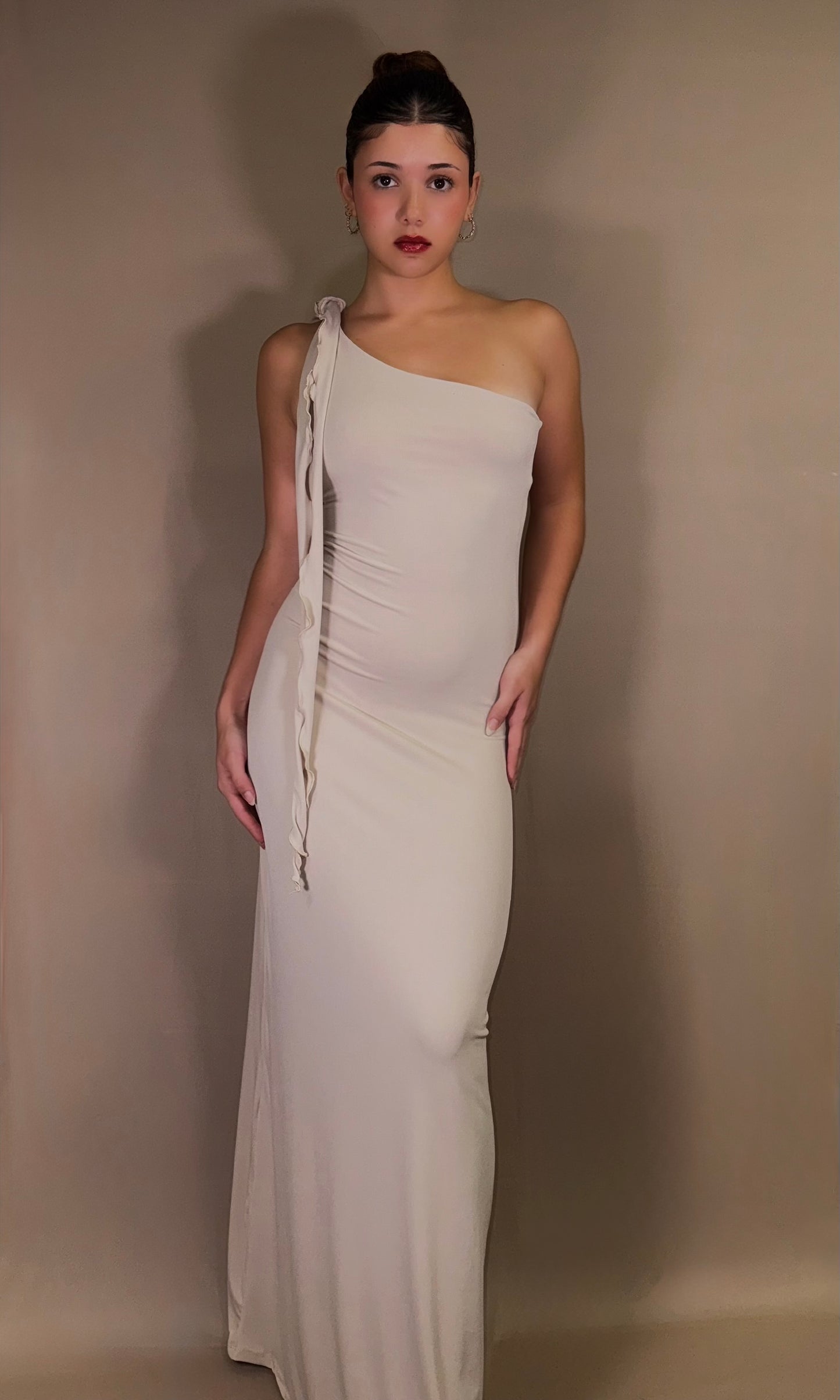 LUNA one shoulder dress
