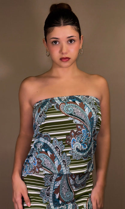 AMAPOLA strapless top