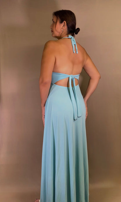 BABY long halter dress