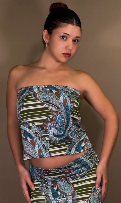 AMAPOLA strapless top