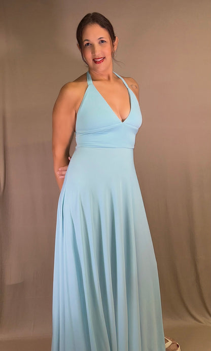 BABY vestido largo halter 