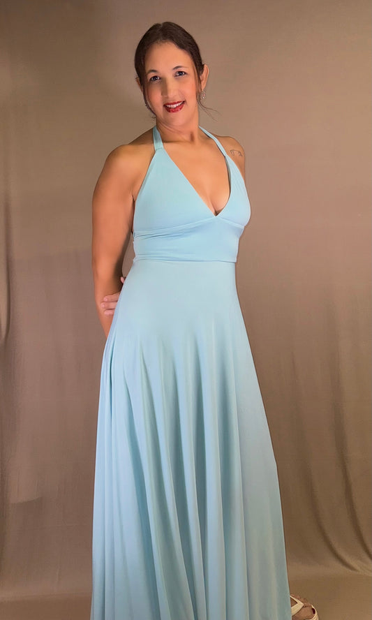 BABY vestido largo halter 