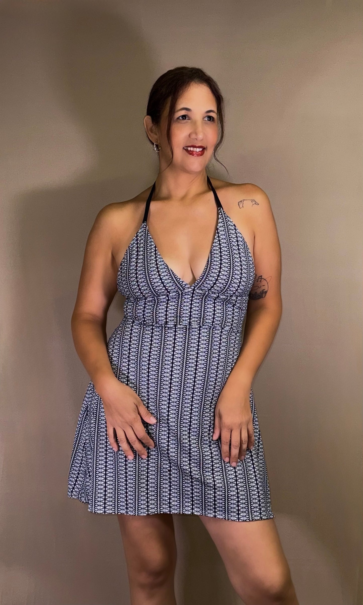 SOL short halter dress