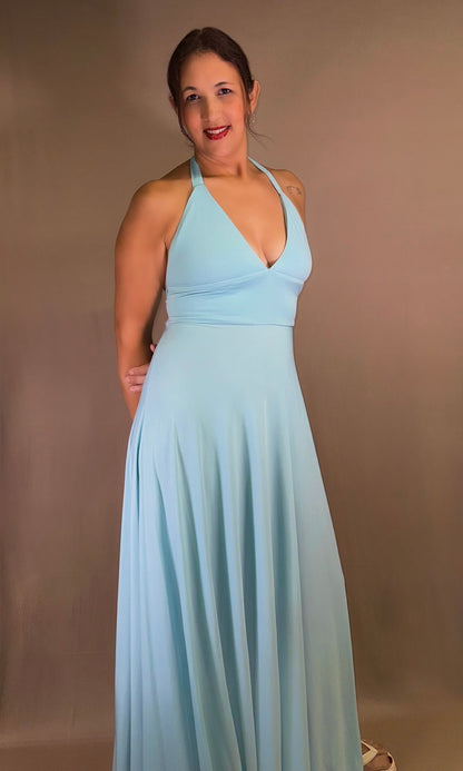 BABY long halter dress