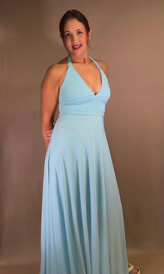 BABY long halter dress