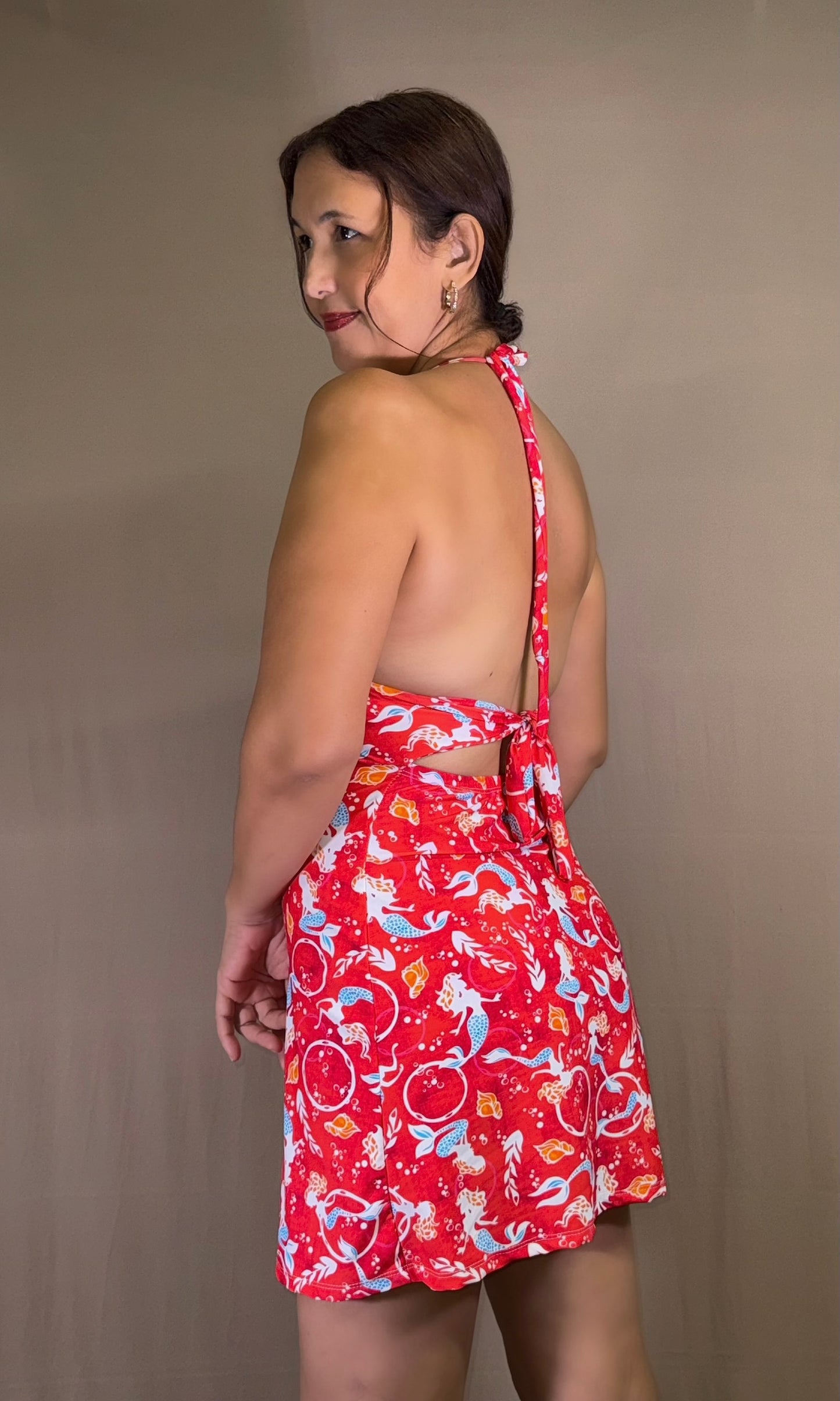 Vestido corto halter SOL