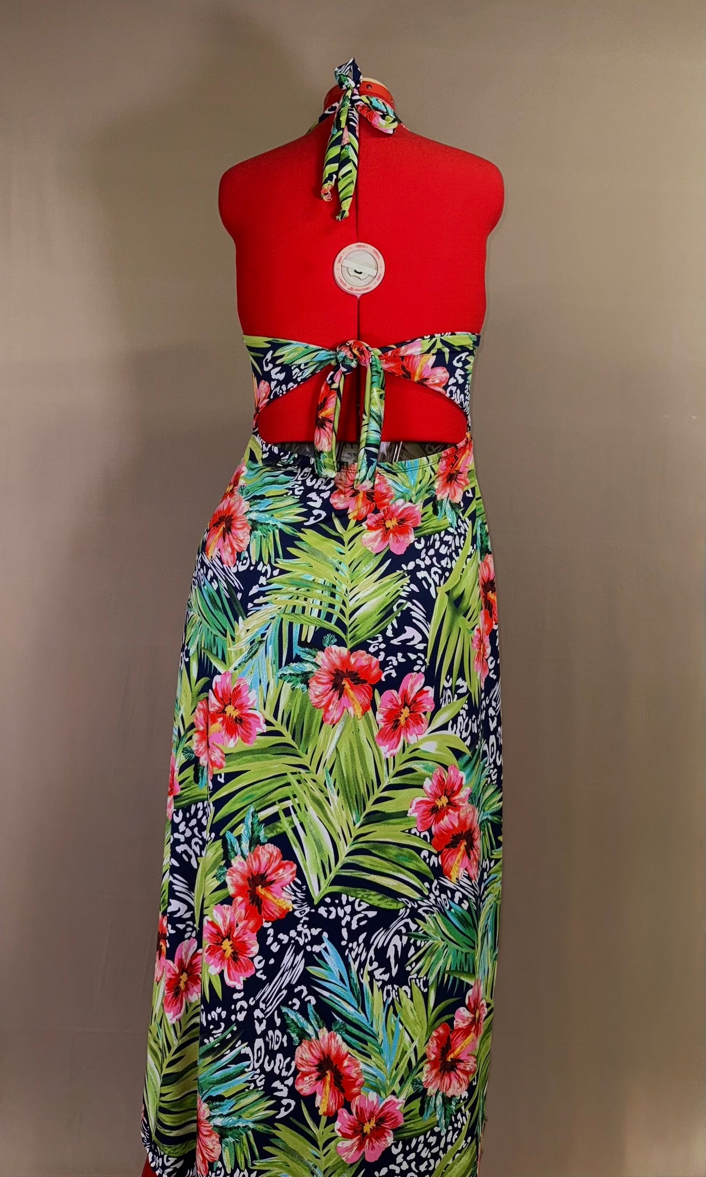 BABY long halter dress