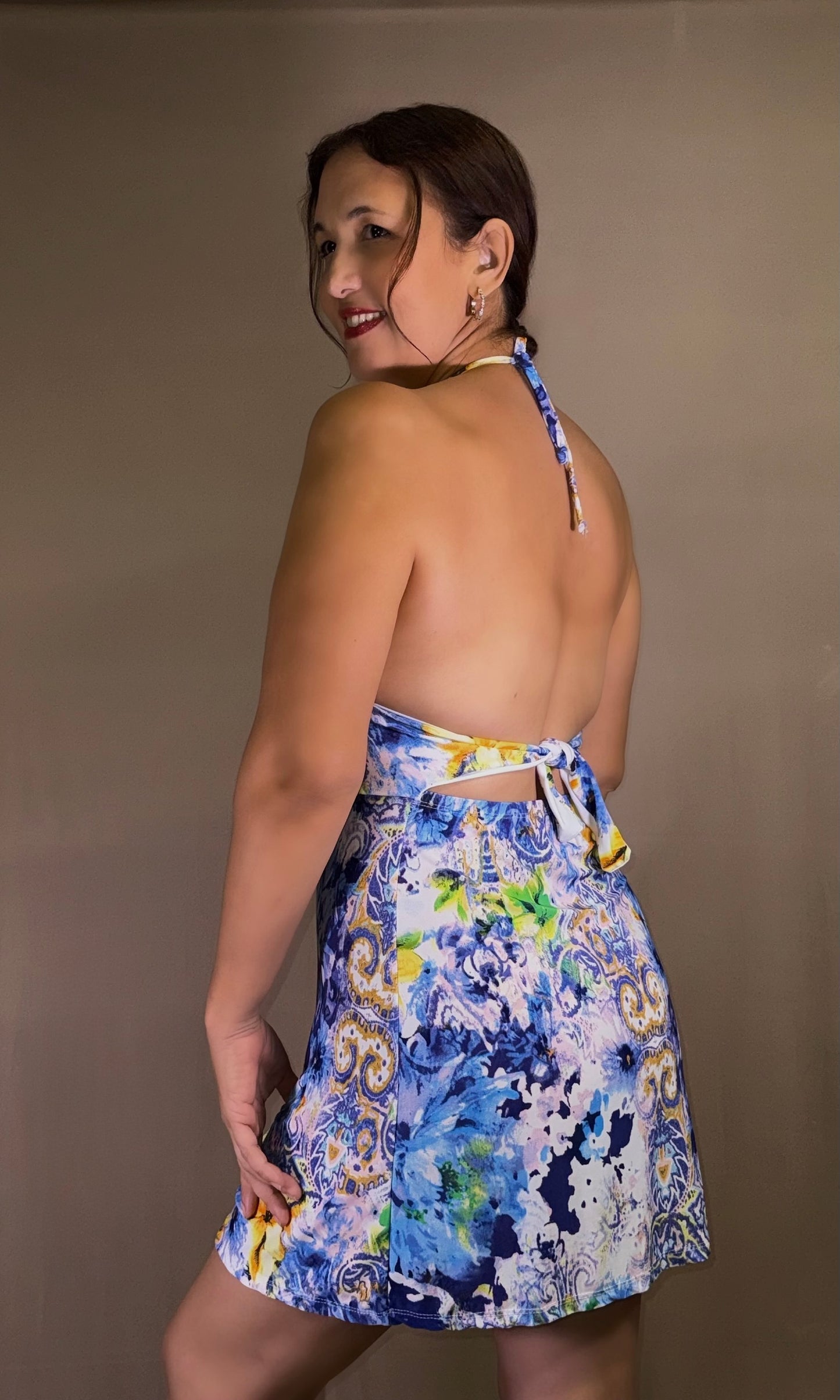 SOL short halter dress