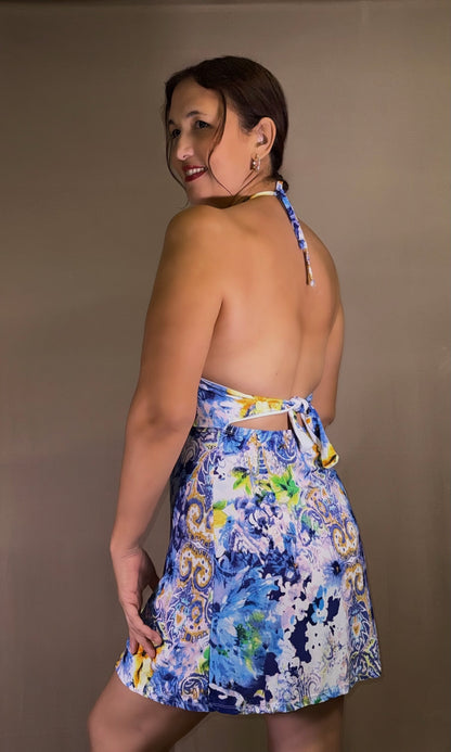 SOL short halter dress