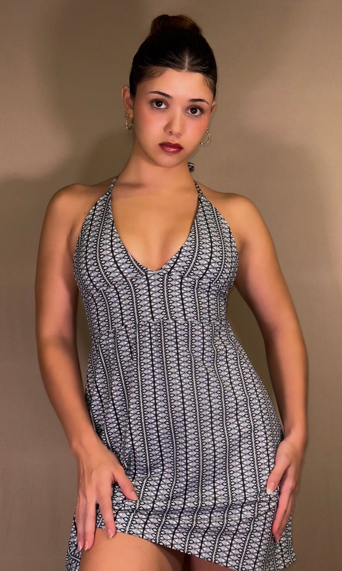 SOL short halter dress