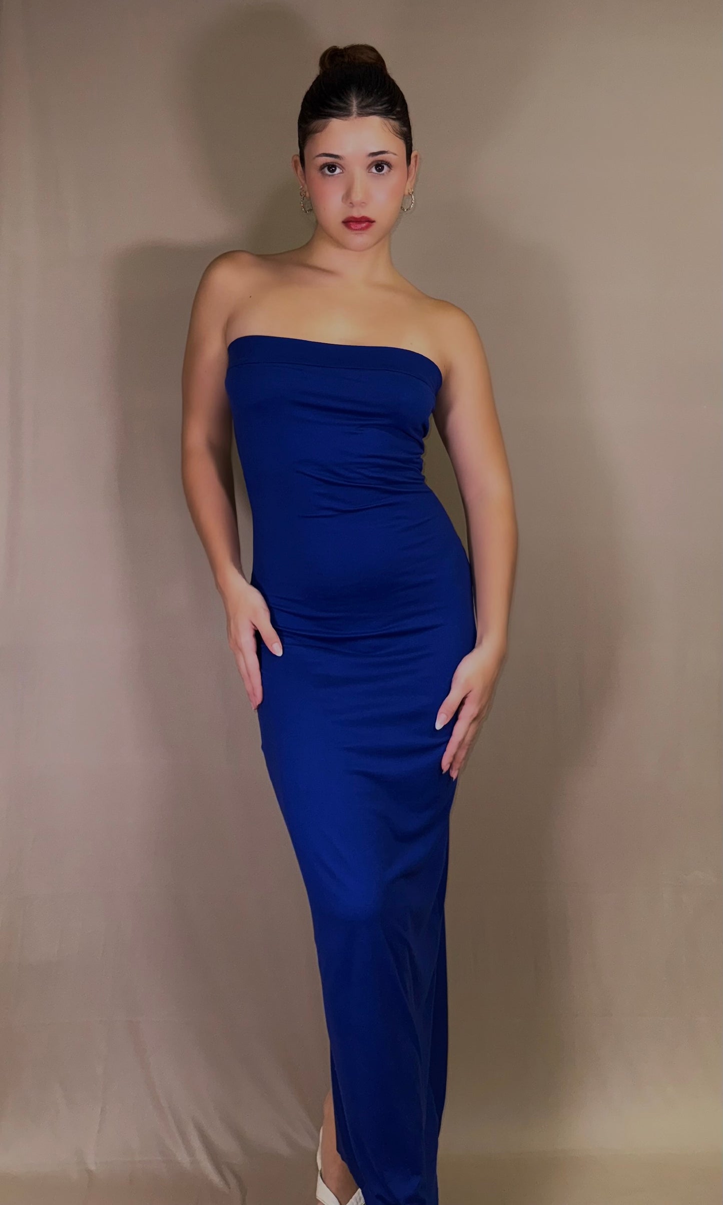 SIRENA Vestido Strapless Largo