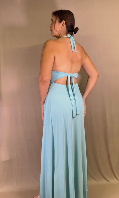 BABY vestido largo halter 