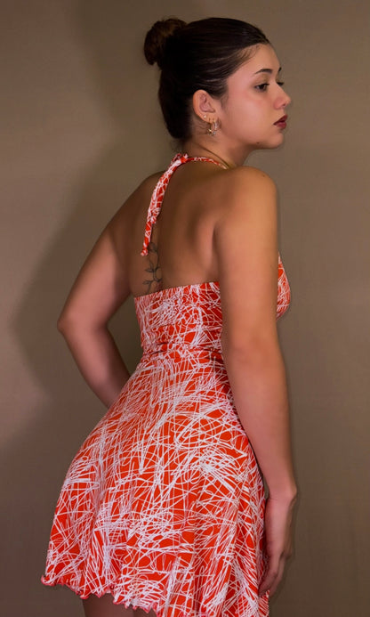 TULIP short halter dress